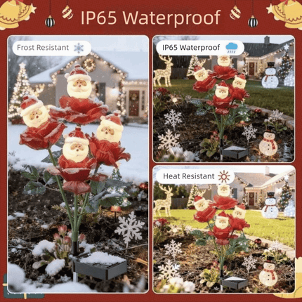 Waterproof Solar Christmas Lights LED Outdoor Ground Light Patio Decorations