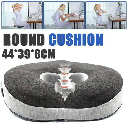 Cushion Seat Pillow Orthopaedic Coccyx Back Pain Relief Memory Foam Office Chair