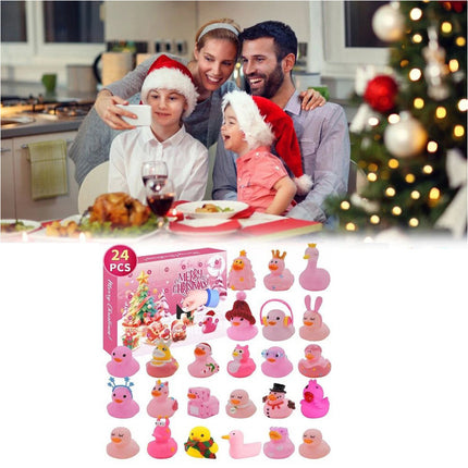 Christmas Advent Calendar Ducks 24 Days Christmas Countdown Rubber Duck