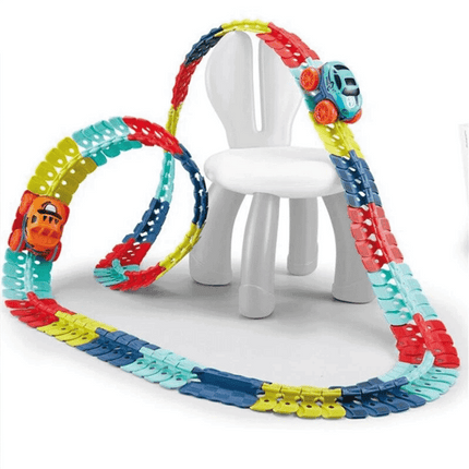 184Pcs Zero Gravity Car Track Set Flexible Changeable Race Gifts