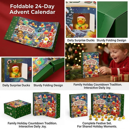 Christmas 24 Days Countdown Advent Calendar 24 Rubber Ducks Toy Gift Bath