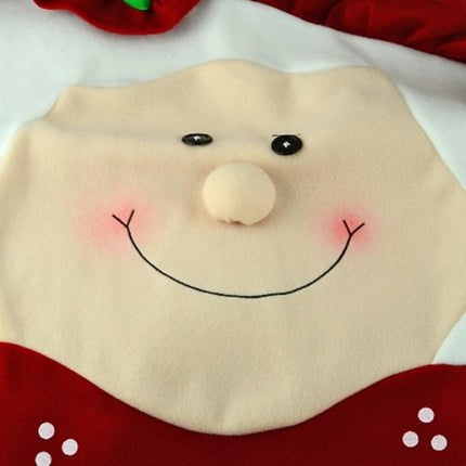 6x Christmas Cute Lady Santa Hat Chair Covers Dinner Home Décor Ornaments Gift
