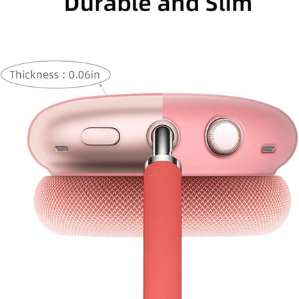 For Apple Airpods Max Headphone Case Cover Shockproof Silicone Full Protector Pink