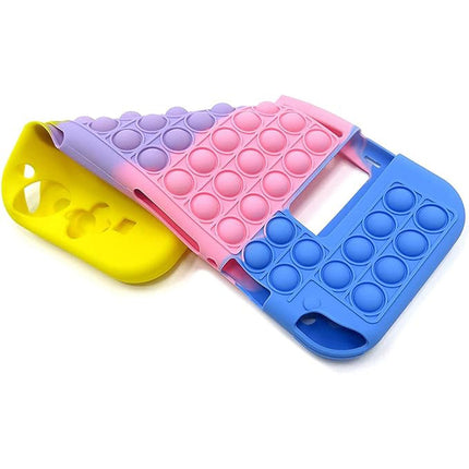 Nintendo Switch Console “Pop It” Stress Relief Case Cover Blue & Pink & Purple & Yellow