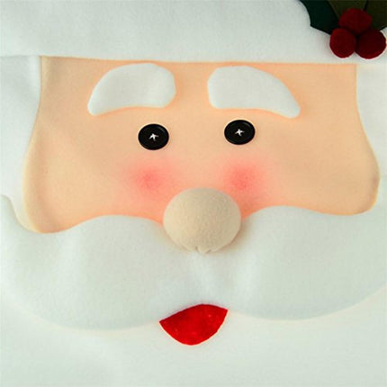 6x Christmas Cute  Santa Hat Chair Covers Dinner Home Décor Ornaments Gift