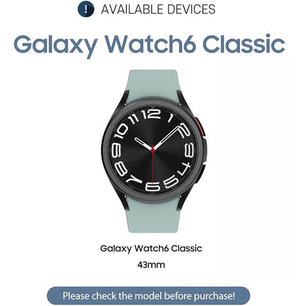 Samsung Galaxy Watch 6 Classic 43mm Watch cover protector case , Full Protection Cover Soft TPU Bumper Frame