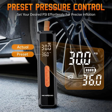 Tire Inflator Portable Air Pump 20000mAh Compressor - Car/Bike/Motorcycle/Ball