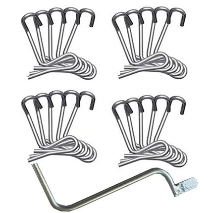 20X Fence Wire Tensioning Tool Barb w/Tighteners Handle For Fence Post Garden