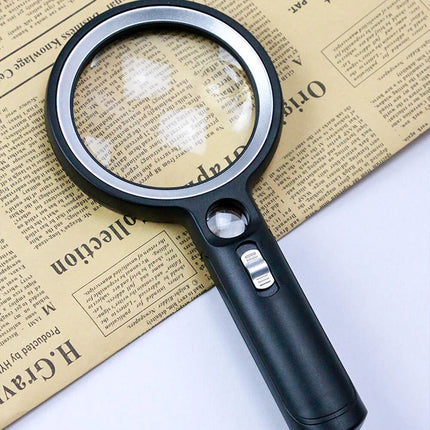 10x 20x 45x Magnifier Reading Magnifying Glass For Reading Jewelry Handheld