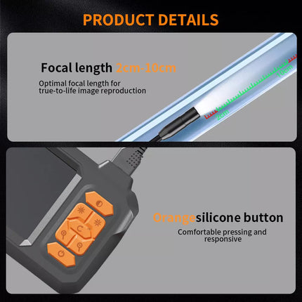 Industrial Endoscope Camera 8mm 1080P HD 4.3" Screen Borescope Inspection Camera