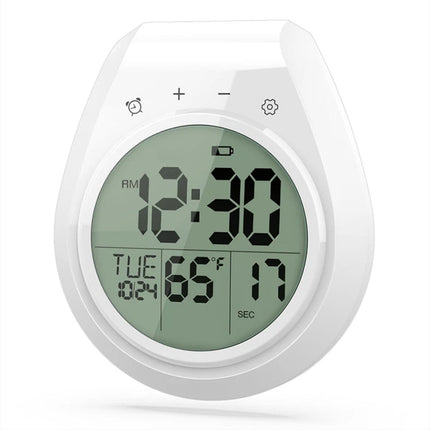 Waterproof Digital Shower Timer Clock Bathroom Kitchen Wall Clock w Hanging Hole