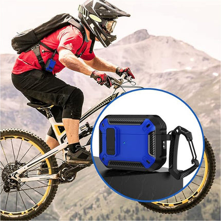 Blue Armor Case For Apple AirPods Pro, Heavy Duty Shockproof Earphone Protective Cover