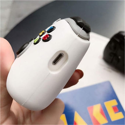 Shockproof Cartoon Silicon Case Cover For Airpods Pro Controller White