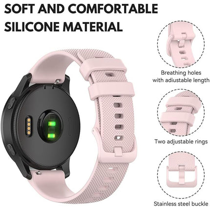 Garmin Forerunner 745 Vivoactive 4 Replacement Watch Band Pink