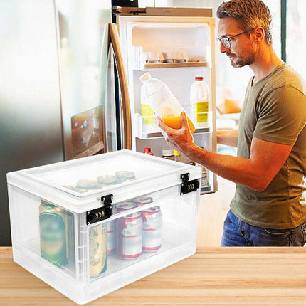 Medicine Twin Lock Box Fridge Lockable Box Food Storage Childproof Home