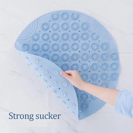 Acupressure Mat Circular Bathroom Non-slip Mat Carpet Suction Cup Massage Mat     (1x)