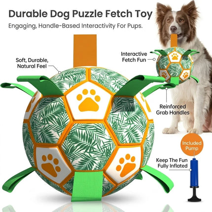 Dog Balls Indestructible Dog Soccer Ball Interactive Dog Ball Herding Ball Toys