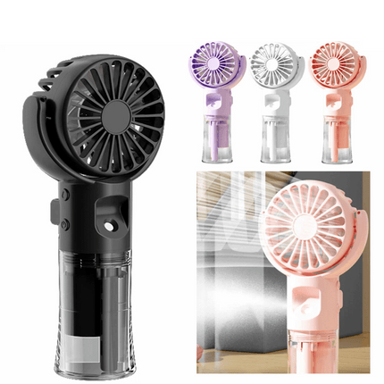 Portable Handheld Misting Fan Water Spray Fan 4 Adjustable-Speed Personal-Fan
