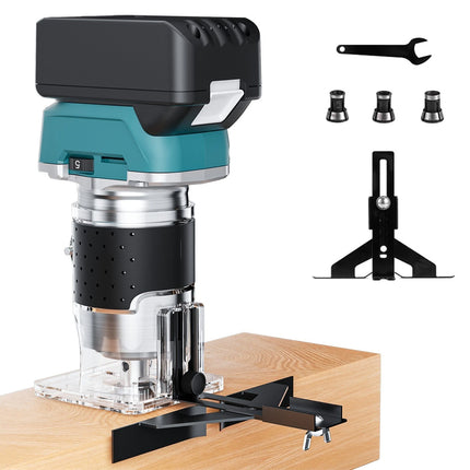 800W Cordless Brushless Wood Trimmer Compact Router Tool For Makita 18V Battery