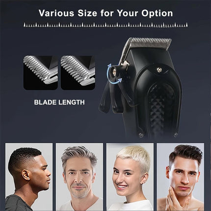 Men's Hair Clippers Beard Trimmer Cordless Electric Shaver Haircut Grooming Kit