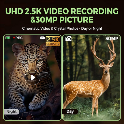 2.5K Night Vision Goggles Infrared Digital Binoculars 6X Zoom + 2000mAh Hunting