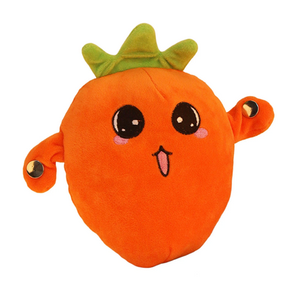 3PCS Interactive Musical Toy Fruit Sensing Beat Piano Plush Toy Electric Plush Toy