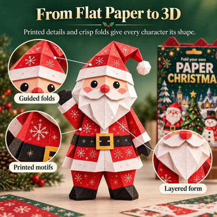 Christmas Paper Craft Kit, DIY Origami Christmas Decorations, Christmas Gifts