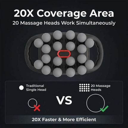 20 Heads Massage Deep Tissue Electric Massager Relieve Muscle Pain