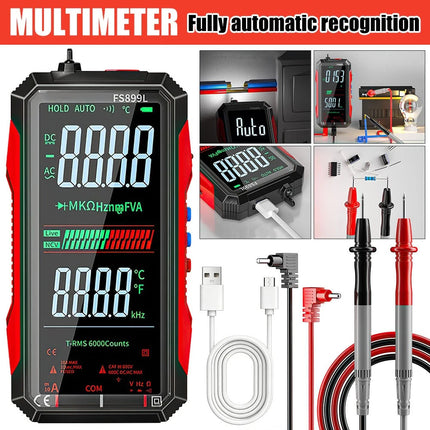 Electrical Automatic FS899L Multimeter Tester Rechargeable Multimeter 6000 Count