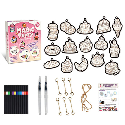 Christmas Gifts Magic Puffy Paint 3D Foam Texture Painting Kit DIY Bubble Drawing Pens Art Set
