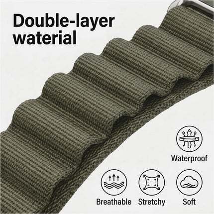 For Apple Watch iWatch Band Strap 9 8 7 6 SE 46mm 42mm 44mm SE Ultra Nylon Alpine
