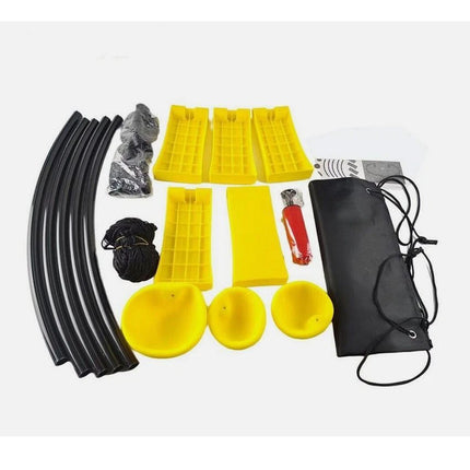 Outdoor Team Roundnet Game Set Beach Ball Games with Carrying Bag 3Balls Durable