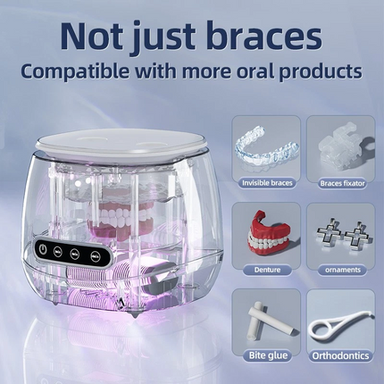 Ultrasonic UV Cleaner for Dentures Aligner Retainer Dental Cleaning Machine