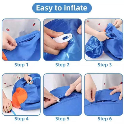 Inflatable Ball Interactive Dog Toy Pet Play Ball Dogs Herding Ball W/Air Pump