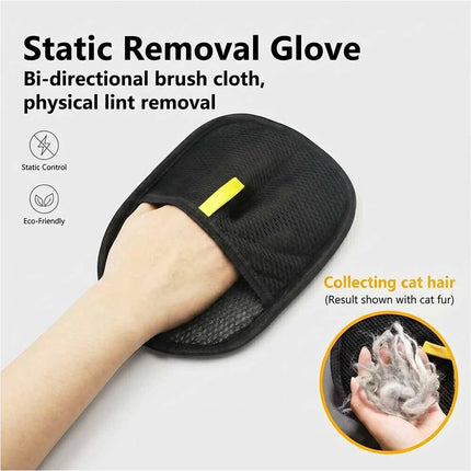 2 Pcs Pet Grooming Gloves Static Dedusting Brush Pet Hair Remover Brush Removing