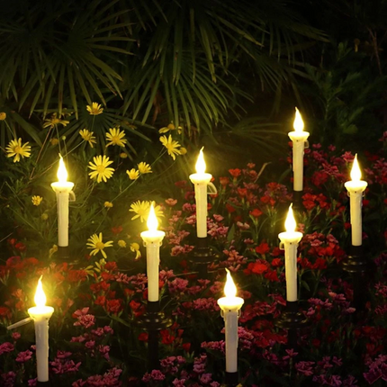 4PCS Solar Candle Light Led Candles Flameless Outdoor Garden Light Garden Home Decor
