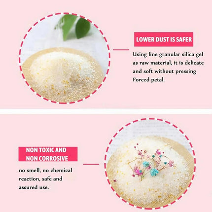 Flower Drying Silica Gel Sand Crystals Reusable Desiccant DIY Craft 500g