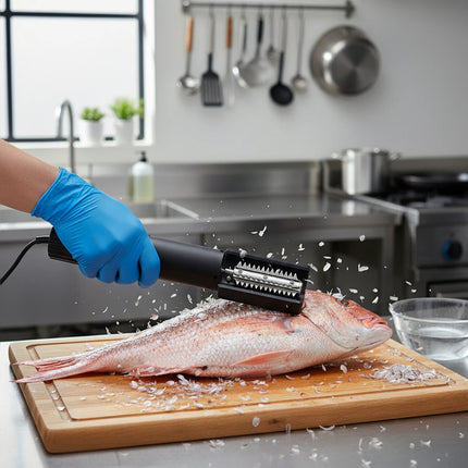 1PC Fish Scale Remover Electric Scraper Cordless Portable Scaler Automatic Tool
