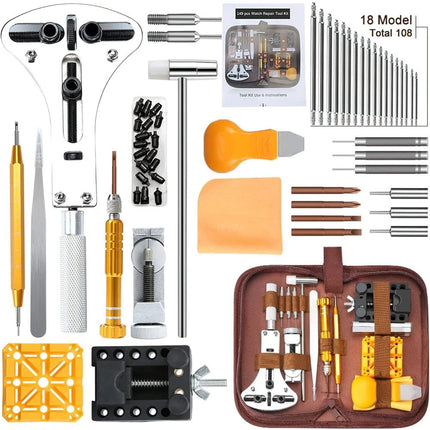 Watch Repair Tools Kit Battery Replacement Watchband Remover Spring Bar Tool Set