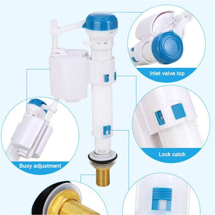 Toilet Cistern Inlet Valve Flush Replacement Float Spare Adjustable 3 Mode