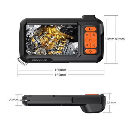 Industrial Endoscope Camera 8mm 1080P HD 4.3" Screen Borescope Inspection Camera