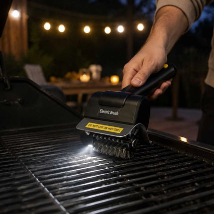 Cordless Electric BBQ Grill Brush Cleaner 1100RPM Rechargeable Stainless Steel