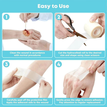 Hydrocolloid Adhesive Patches for Skin Care Daily Use 5cm*5m