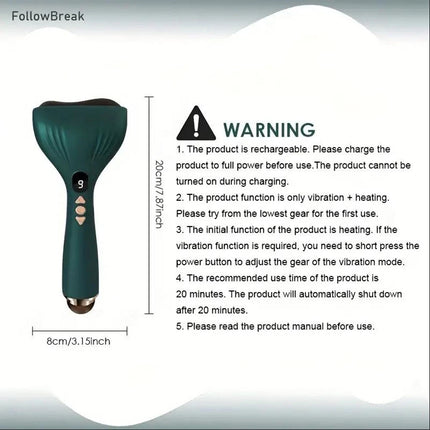 Electric Massager Tool Body Gua sha Scraping Fat Burning Anti-Cellulite 9 Levels