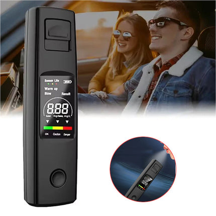 Portable Digital Breathalyzer and Alcohol Tester Black