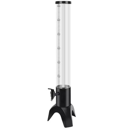1Pack Beer Tower Dispenser Clear Beverage Tower Dispenser Removable Ice Tube