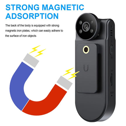 Police Body Camera 4K HD Portable Night Vision Police Cam Video DVR Recorder