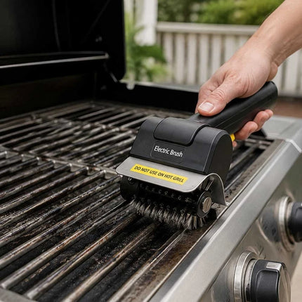 Cordless Electric BBQ Grill Brush Cleaner 1100RPM Rechargeable Stainless Steel