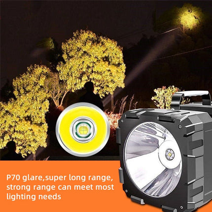 100000LM LED Searchlight Spotlight USB Rechargeable Hand Torch Work Light Lamp