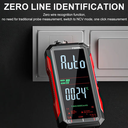 Electrical Automatic FS899L Multimeter Tester Rechargeable Multimeter 6000 Count